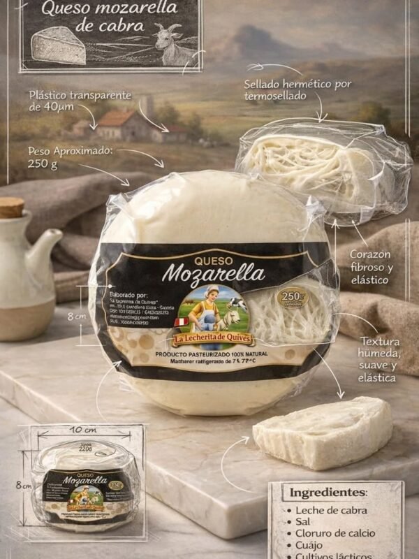 Queso mozzarella - 250 g